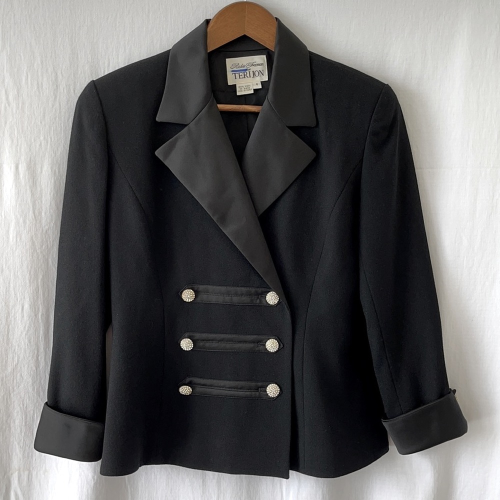 Rickie Freeman for Teri Jon Double Breasted Jacket
